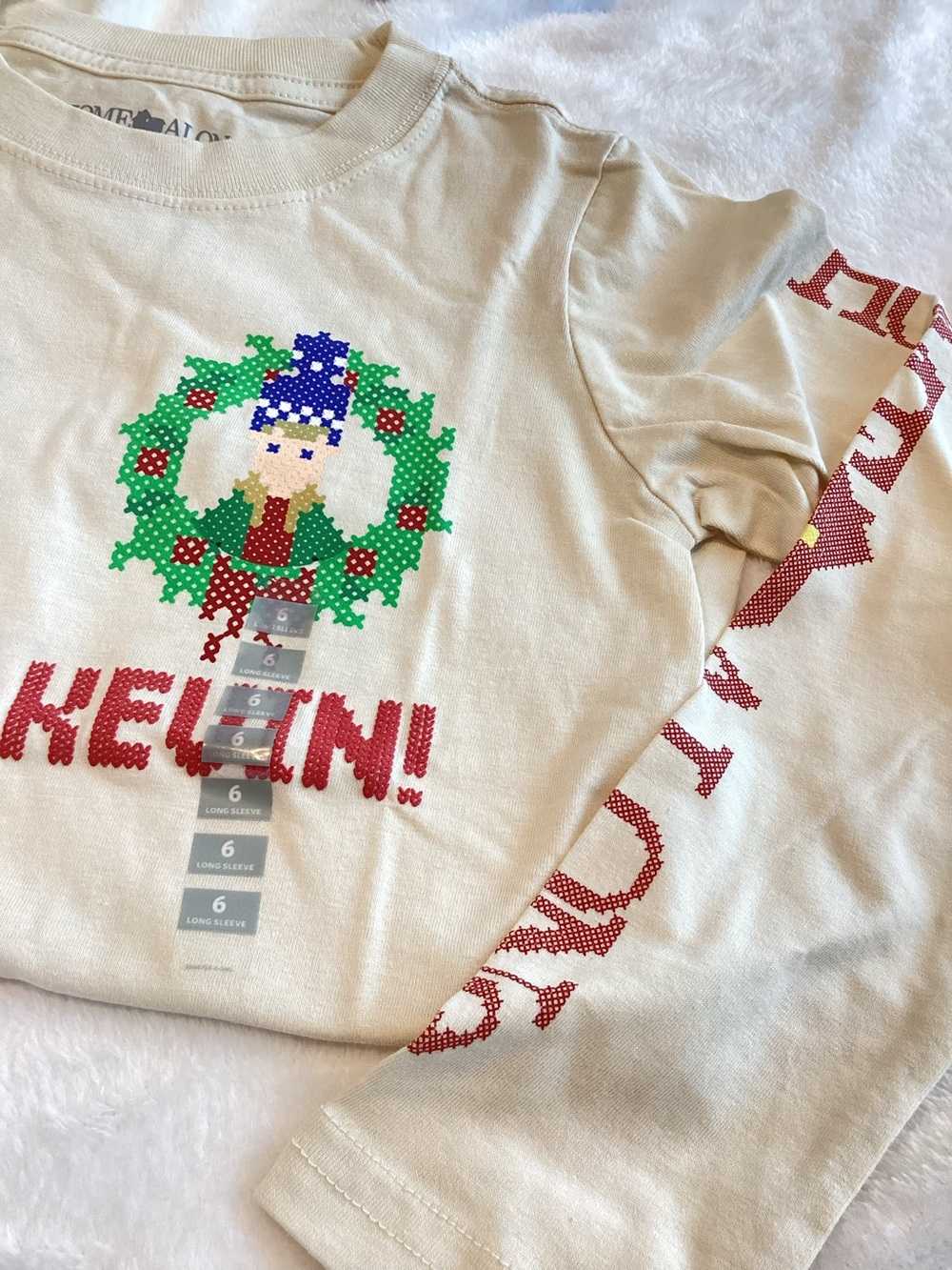 🎄Kids Home Alone Christmas Shirt Long Sleeve Graphic Tee Holiday Print